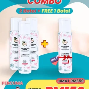 Skin Restore Cream 4 Botol Pakej Combo